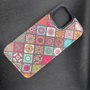 For iPhone 13 Pro Max Case 6.7 inch Credit Card Holder Luxury PU Leather Mandala